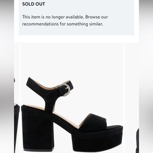 Marc fisher normi Elegant Black Platform Sandals